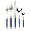 Scully & Scully Capdeco Conty Blue Stainless Steel Five-Piece Place Setting