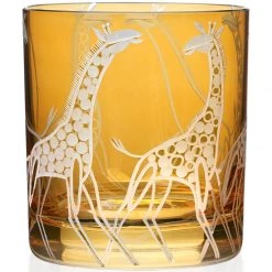 Scully & Scully Artel Safari Double Old Fashioned In Amber -Tabletop Shop unnamed file 119
