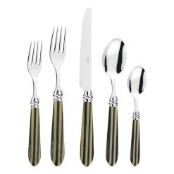 Capdeco Diana Stone Stainless Steel 5-Piece Place Setting