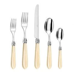 Capdeco Diana Pearl Stainless Steel 5-Piece Place Setting