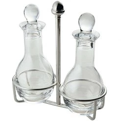 Scully & Scully Ercuis Regards Crystal Oil & Vinegar Set