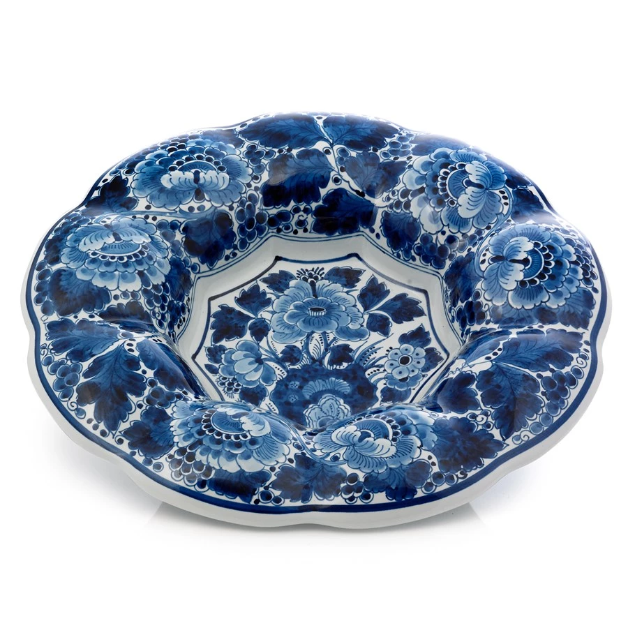 Royal Delft Blue Fluted Dish 3 Royal Delft Blue Fluted Dish