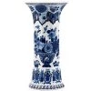 Royal Delft Blue Flower Basket Beaker Vase