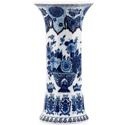 Royal Delft Blue Flower Basket Beaker Vase