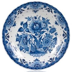 Royal Delft Blue Plate With Flowers