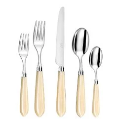 Capdeco Omega Sand Stainless Steel 5-Piece Place Setting