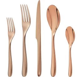 Christofle L'Ame Copper Stainless Steel 5-Piece Place Setting