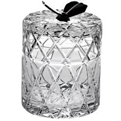 Vista Alegre Black Butterfly Crystal