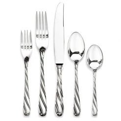 Buccellati Torchon Sterling Silver 5-Piece Place Setting
