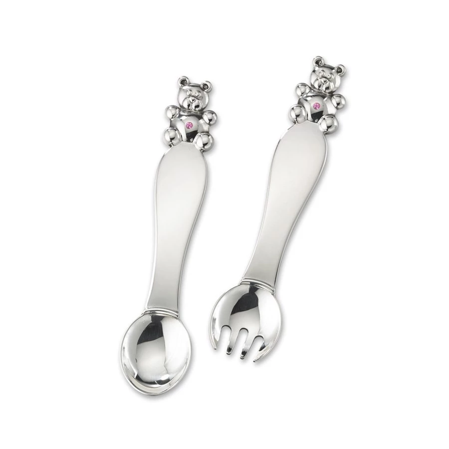 Buccellati Bubu Baby Sterling Silver And Pink Sapphire Set 4 Buccellati Bubu Baby Sterling Silver And Pink Sapphire Set - Image 2