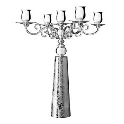 Christofle Jardin D'Eden Silverplated Candelabra For 4 Candles