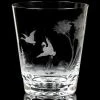Queen Lace Crystal Slanted Double Old Fashioned, American Wildlife
