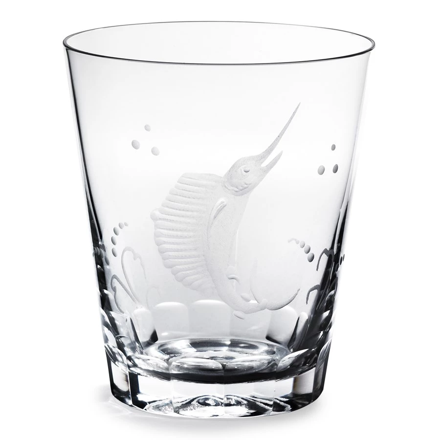 Queen Lace Crystal Slanted Double Old Fashioned, American Wildlife 4 Queen Lace Crystal Slanted Double Old Fashioned, American Wildlife - Image 2