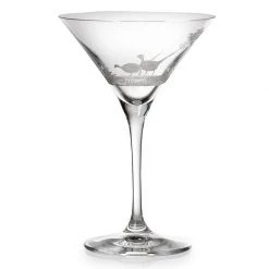 Queen Lace Crystal Vino Grande Martini Glass, American Wildlife -Tabletop Shop unnamed file 1894