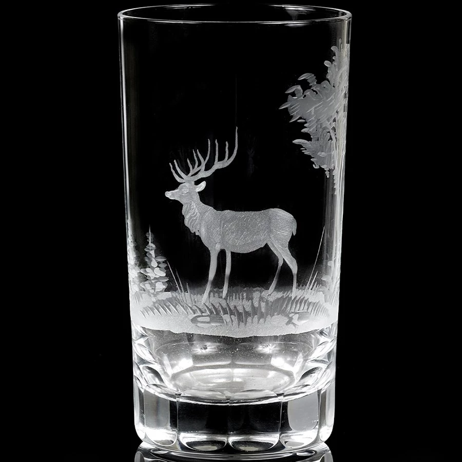 Queen Lace Crystal Medium Highball, American Wildlife 5 Queen Lace Crystal Medium Highball, American Wildlife - Image 3