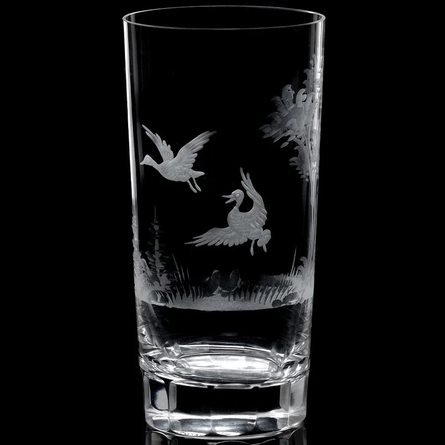 Queen Lace Crystal Medium Highball, American Wildlife 6 Queen Lace Crystal Medium Highball, American Wildlife - Image 4