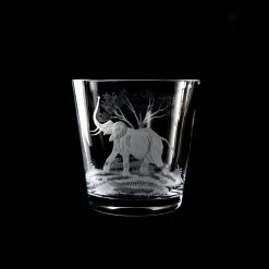 Queen Lace Crystal Ice Bucket With Elephant