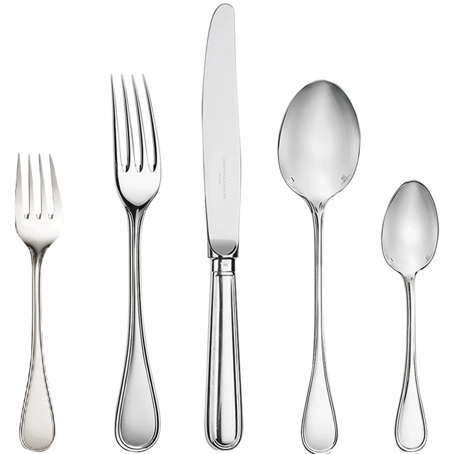 Christofle Albi Sterling Silver Flatware 6 Christofle Albi Sterling Silver Flatware - Image 4