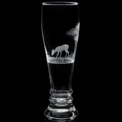Queen Lace Crystal Pilsner Glass, American Wildlife -Tabletop Shop unnamed file 2035