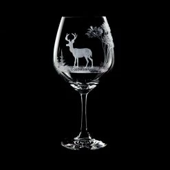 Queen Lace Crystal Vino Grande Burgundy Glass, American Wildlife -Tabletop Shop unnamed file 2073