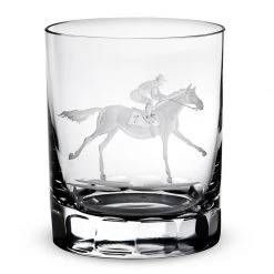 Queen Lace Crystal Old Fashioned Glasses, Racehorses -Tabletop Shop unnamed file 2081