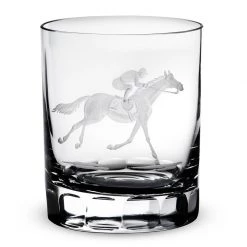 Queen Lace Crystal Old Fashioned Glasses, Racehorses -Tabletop Shop unnamed file 2083