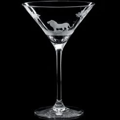 Queen Lace Crystal Vino Grande Martini Glass, African Wildlife -Tabletop Shop unnamed file 2099
