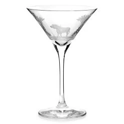 Queen Lace Crystal Vino Grande Martini Glass, African Wildlife -Tabletop Shop unnamed file 2105