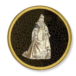 Scully & Scully Historic Costumes Round Glass Coasters -Tabletop Shop unnamed file 2108