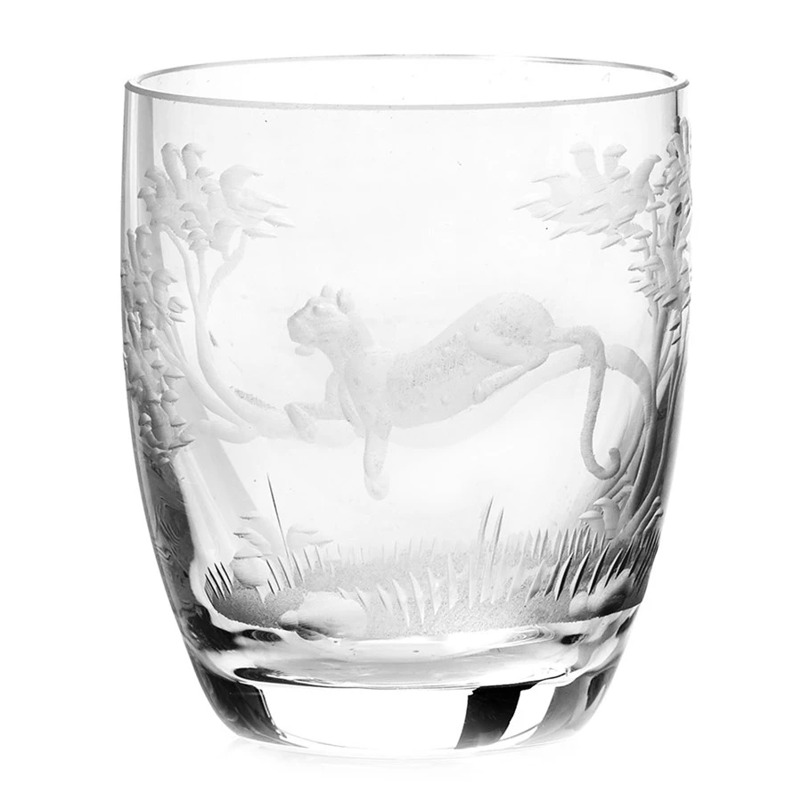 Queen Lace Crystal Liqueur / Shot Glass, African Wildlife 4 Queen Lace Crystal Liqueur / Shot Glass, African Wildlife - Image 2
