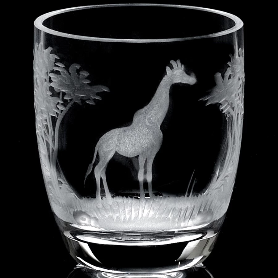 Queen Lace Crystal Liqueur / Shot Glass, African Wildlife 8 Queen Lace Crystal Liqueur / Shot Glass, African Wildlife - Image 6