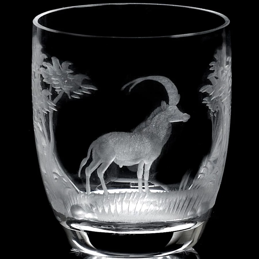 Queen Lace Crystal Liqueur / Shot Glass, African Wildlife 9 Queen Lace Crystal Liqueur / Shot Glass, African Wildlife - Image 7