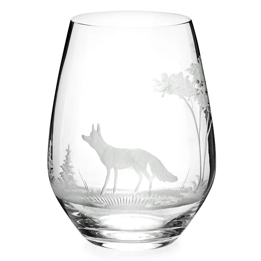 Queen Lace Crystal Stemless Wine Glass, American Wildlife 7 Queen Lace Crystal Stemless Wine Glass, American Wildlife - Image 5