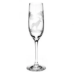 Queen Lace Crystal Vino Grande Champagne Flute, African Wildlife -Tabletop Shop unnamed file 2143