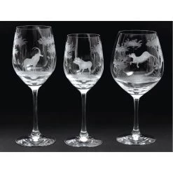 Queen Lace Crystal Vino Grande Champagne Flute, African Wildlife -Tabletop Shop unnamed file 2147