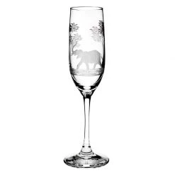 Queen Lace Crystal Vino Grande Champagne Flute, African Wildlife -Tabletop Shop unnamed file 2150
