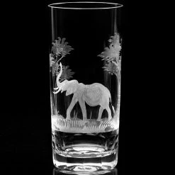 Queen Lace Crystal Medium Highball, African Wildlife -Tabletop Shop unnamed file 2158