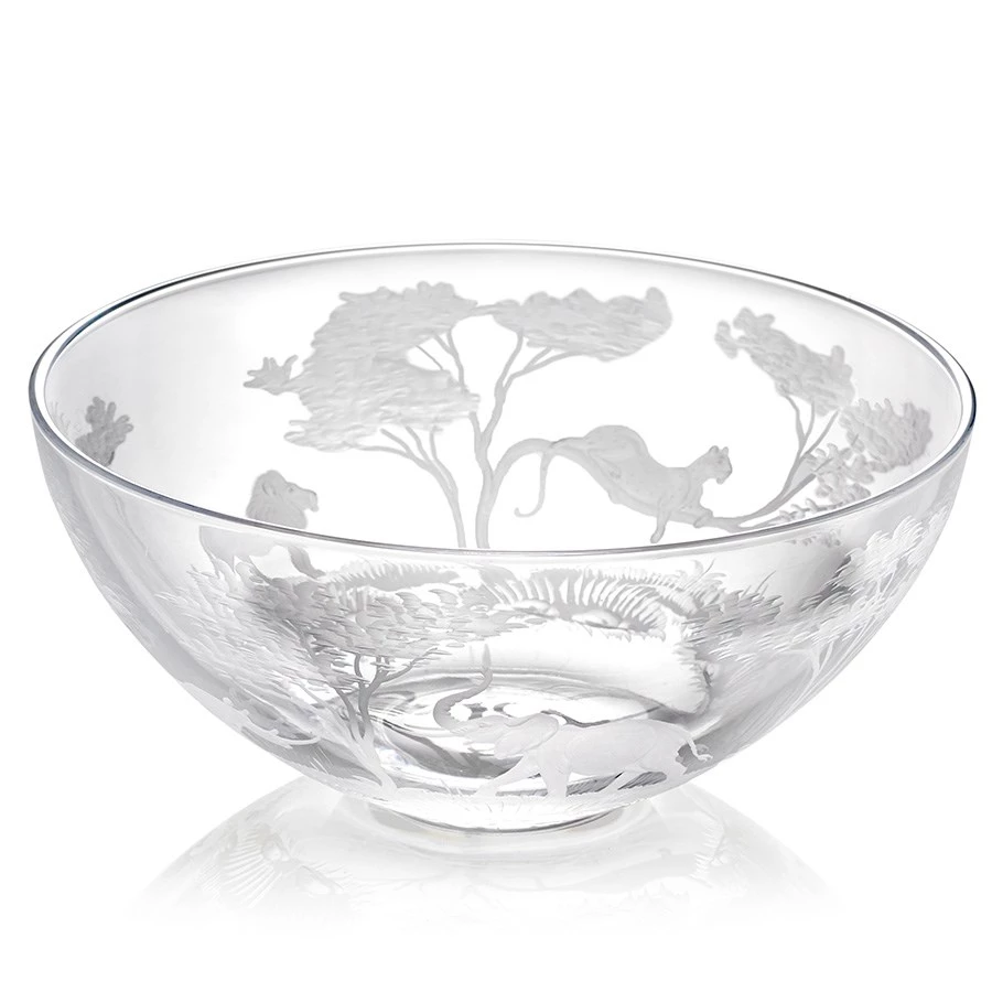 Queen Lace Crystal Big 5 African Safari Bowl 3 Queen Lace Crystal Big 5 African Safari Bowl