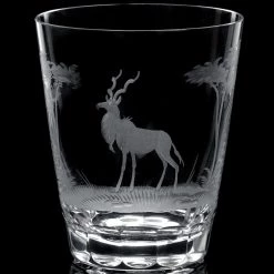 Queen Lace Crystal Slanted Double Old Fashioned, African Wildlife 12 Queen Lace Crystal Slanted Double Old Fashioned, African Wildlife -Tabletop Shop unnamed file 2171