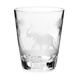 Queen Lace Crystal Slanted Double Old Fashioned, African Wildlife 13 Queen Lace Crystal Slanted Double Old Fashioned, African Wildlife -Tabletop Shop unnamed file 2172