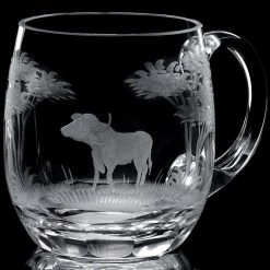 Queen Lace Crystal Beer Mug, African Wildlife -Tabletop Shop unnamed file 2208