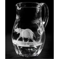 Queen Lace Crystal Water Pitcher, African Wildlife 5 Queen Lace Crystal Water Pitcher, African Wildlife -Tabletop Shop unnamed file 2225