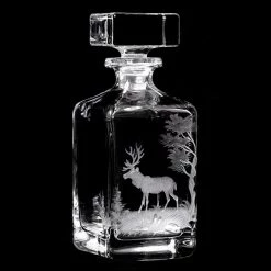 Queen Lace Crystal Whiskey Decanter, American Wildlife -Tabletop Shop unnamed file 2234