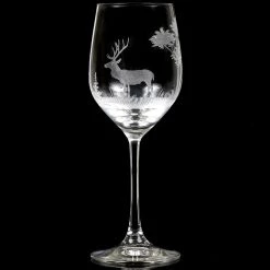 Queen Lace Crystal Vino Grande Wine Glass, American Wildlife -Tabletop Shop unnamed file 2244