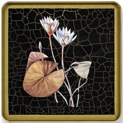 Scully & Scully Exotic Flowers Square Glass Coasters