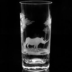 Queen Lace Crystal Highball, African Wildlife -Tabletop Shop unnamed file 2261