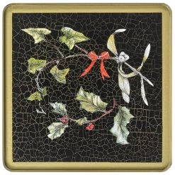 Scully & Scully Christmas Square Glass Coasters