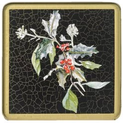 Scully & Scully Christmas Square Glass Coasters -Tabletop Shop unnamed file 2268
