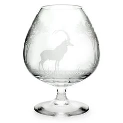 Queen Lace Crystal Brandy Snifter, African Wildlife -Tabletop Shop unnamed file 2280