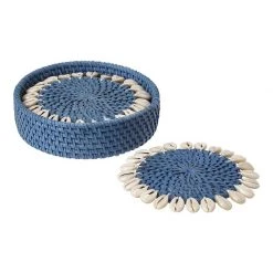 Scully & Scully Shell Capiz Coasters, Set Of 4 -Tabletop Shop unnamed file 2309